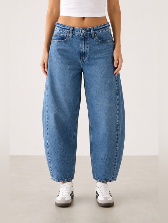 Abercrombie & Fitch Denim - Abercrombie & Fitch Curve Love Barrel Jeans Women’s Size 30/10L Blue Denim
